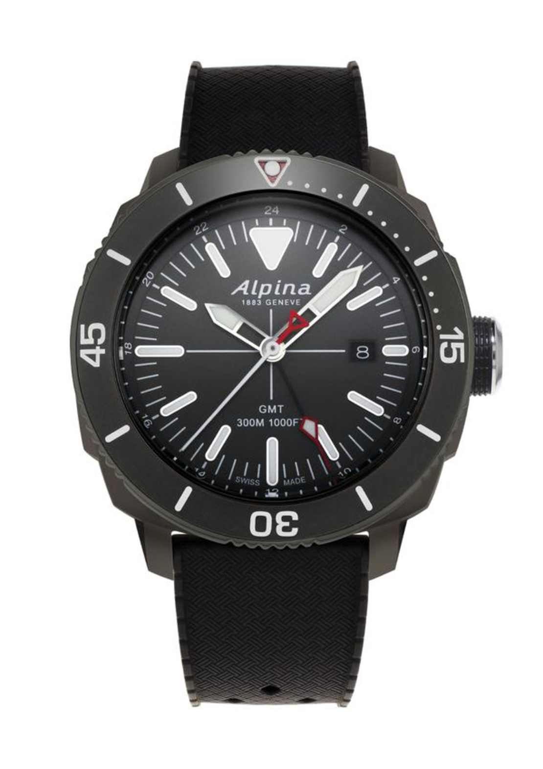 שעון Alpina Seastrong Diver GMT Grey