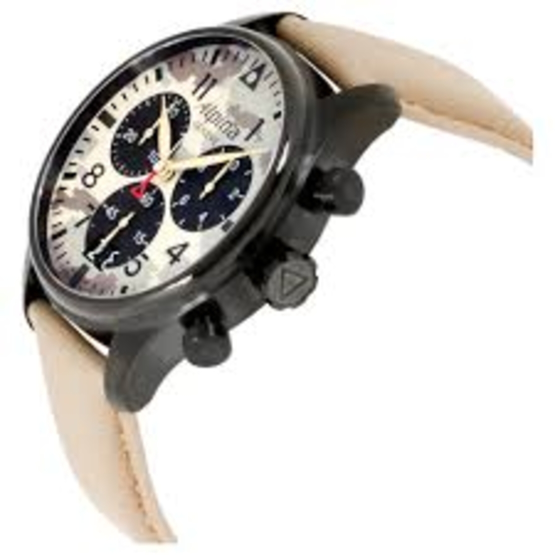 שעון Alpina Men's Startimer Pilot Big Date Chronograph Camouflage Dial
