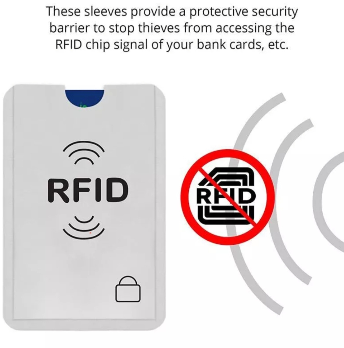 מגן RFID לכרטיסי אשראי - חוסם אות תשלום אלחוטי (משלוח חינם*)