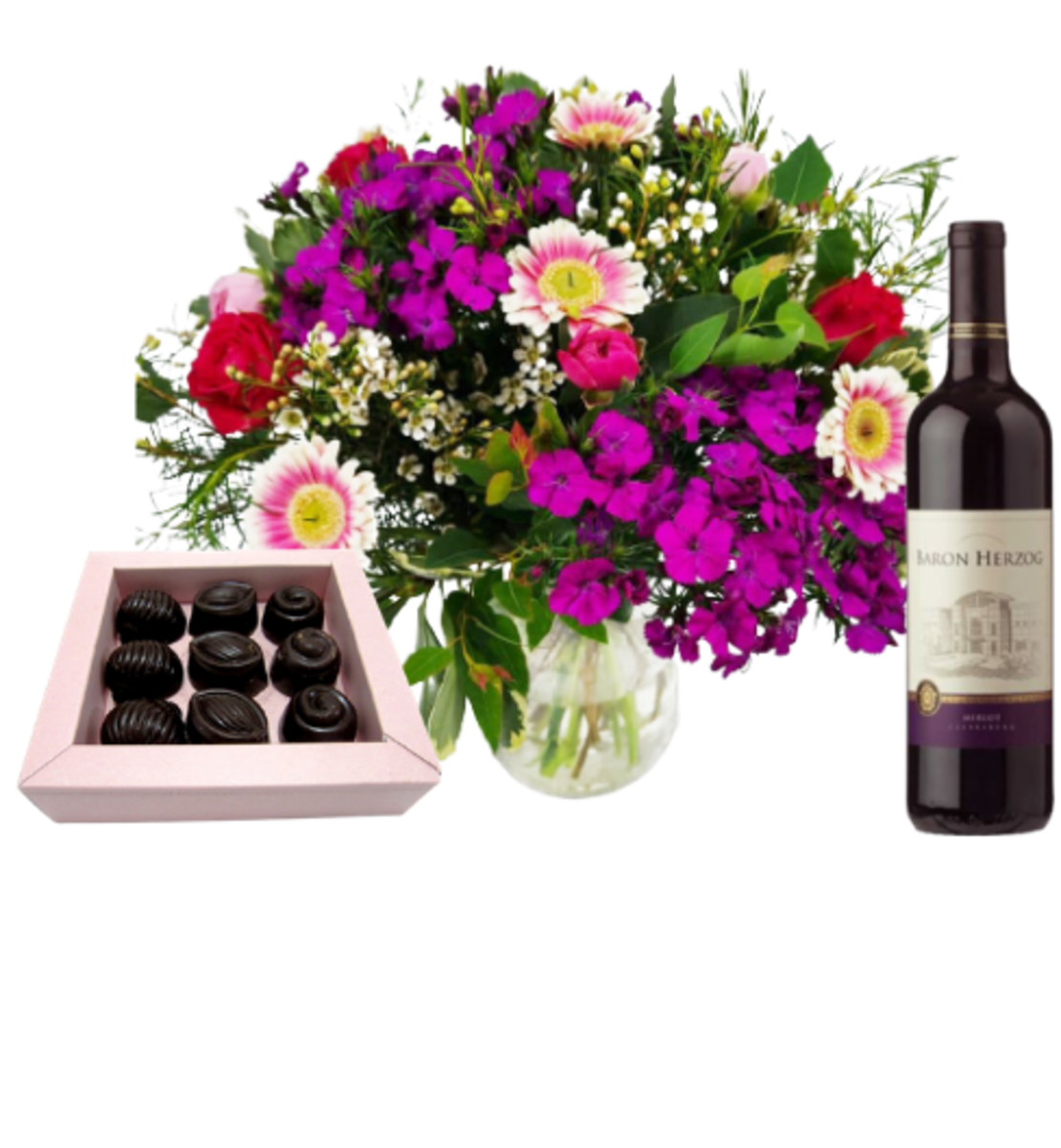 Flower bouquet - Pesach in Madrid with chocolate and wine