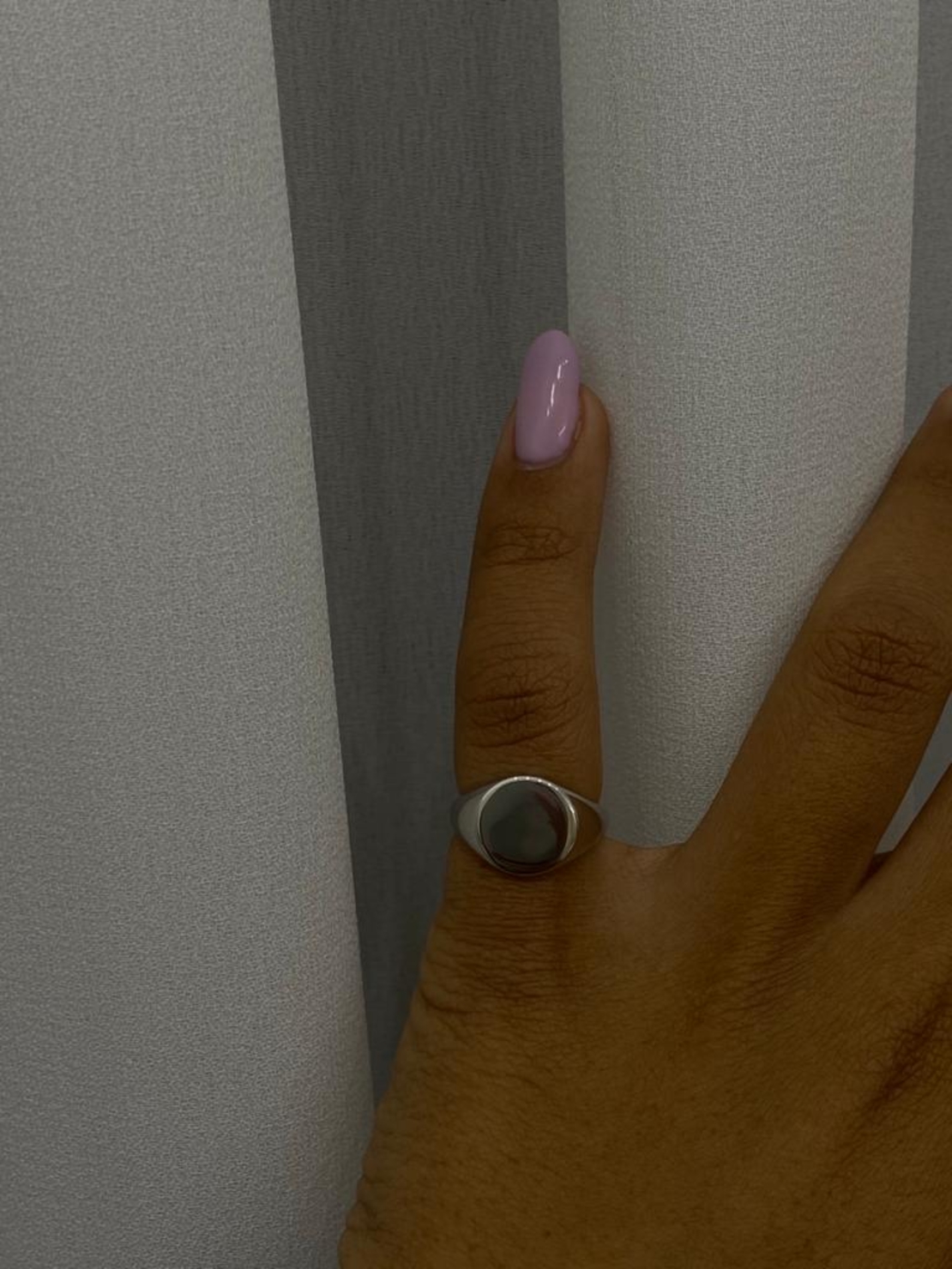 טבעת חותם זרת כסף 925