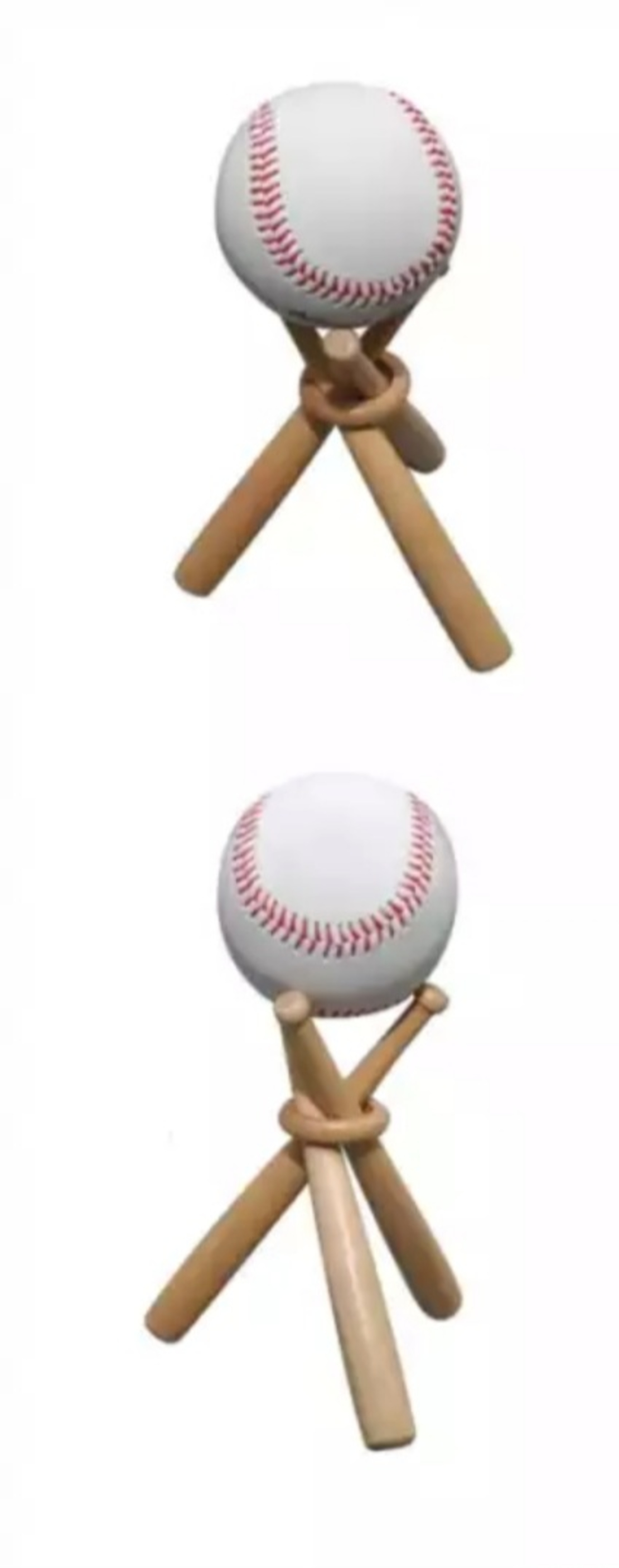 אלה/מחבט בייסבול מעץ +כדור בייסבול