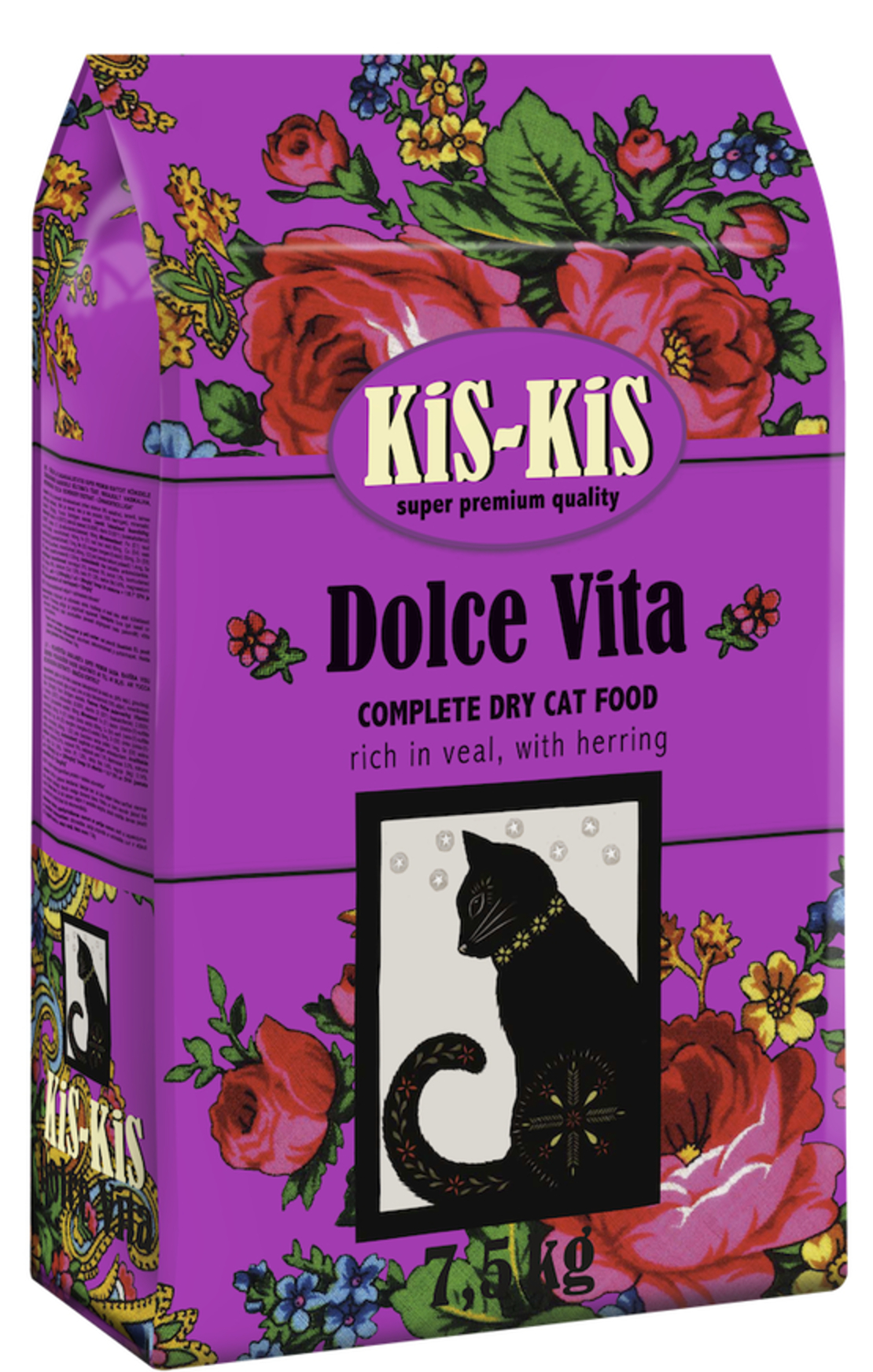 קיס קיס- KIS KIS מזון חתולים - עגל והרינג 7.5 ק