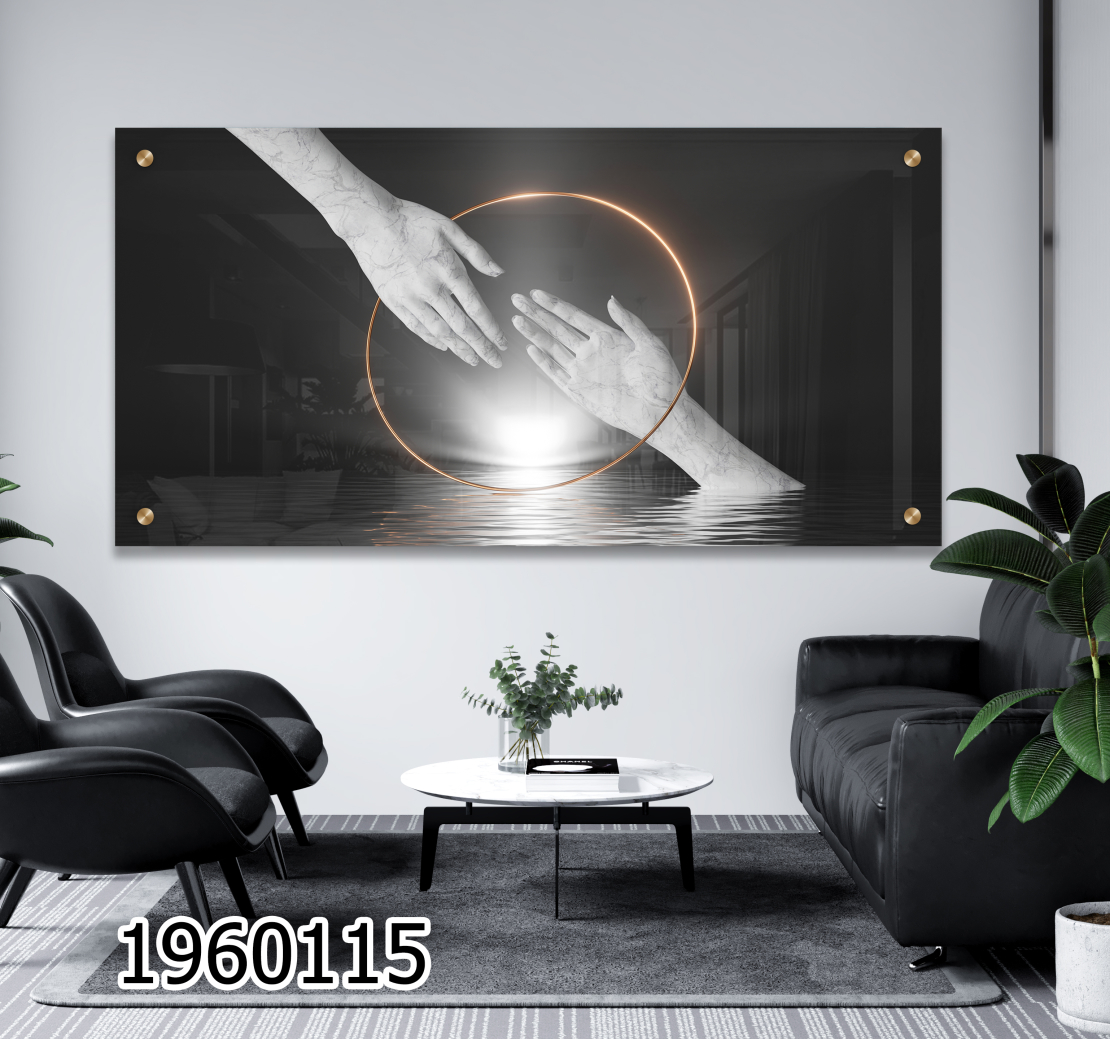 תמונה מעוצבת תלת מימד למשרד או לסלון מודפסת על זכוכית 1960115