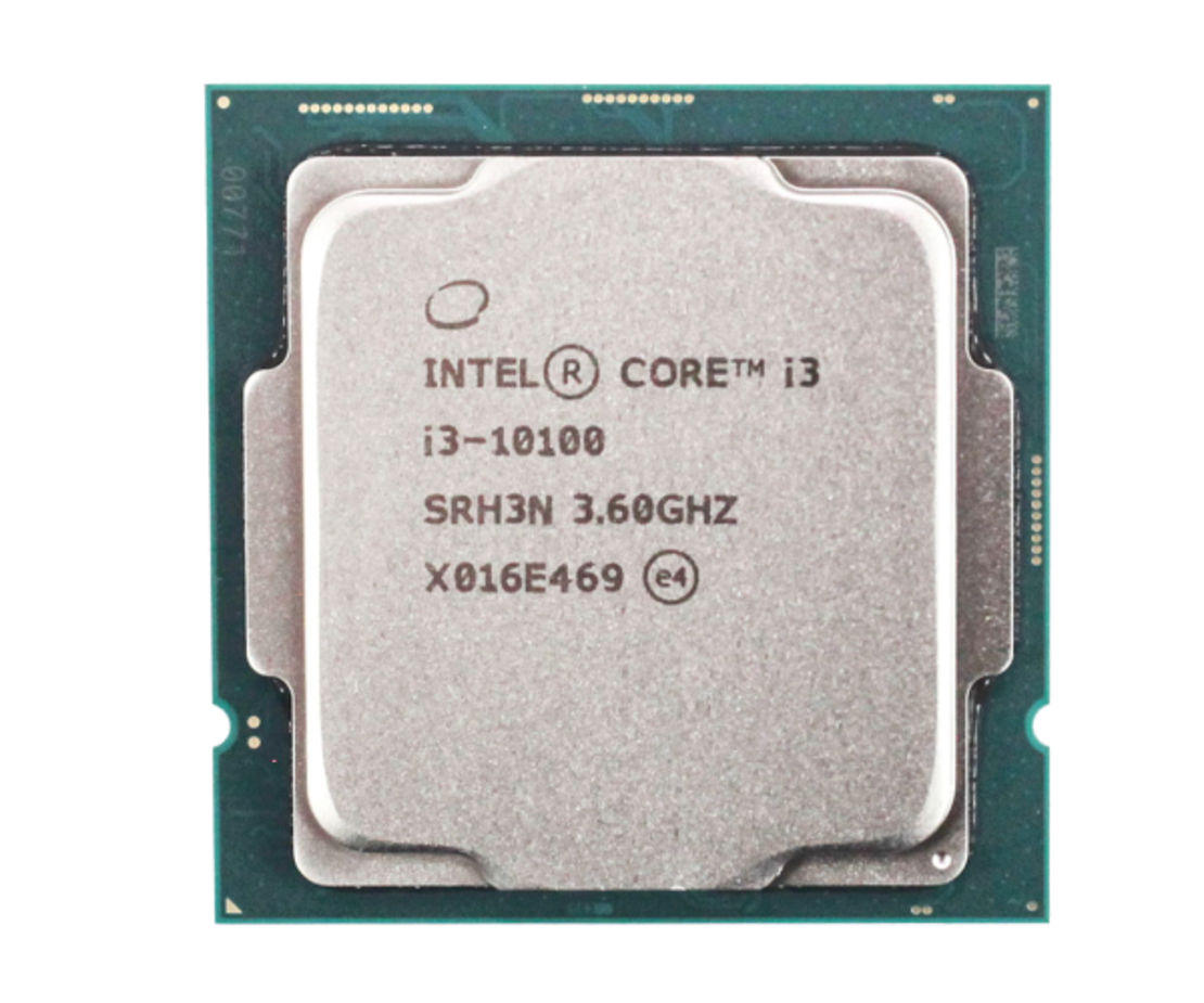 מעבד דור 10 Intel Core i3-10100 Tray 4Crs 8Thrd 4.3Ghz lga1200