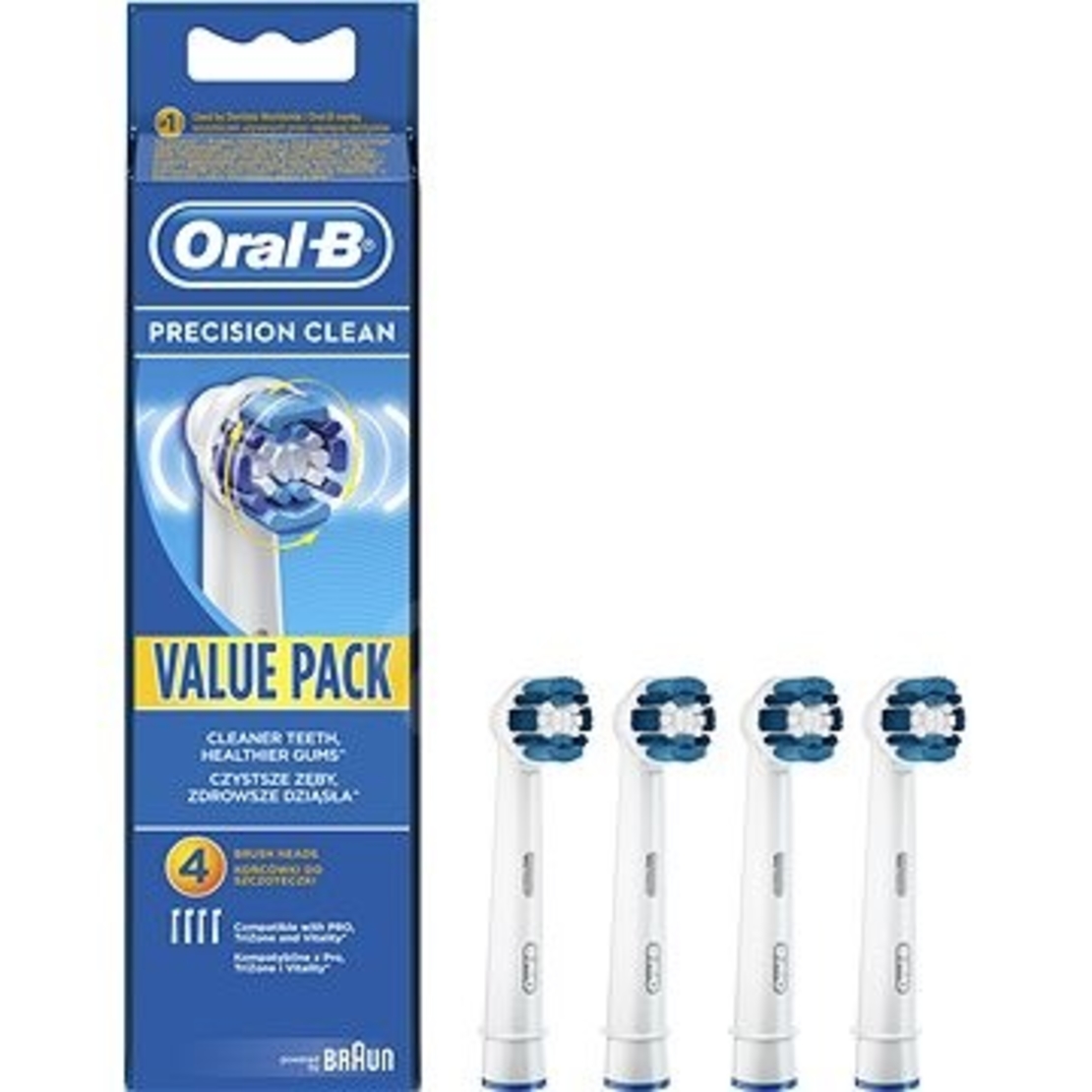 4 ראשים למברשת שיניים חשמלית למבוגרים אורל בי - Oral B
