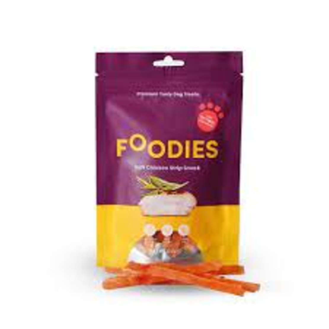 חטיף לכלב פודיס רצועות עוף רכות - Foodies