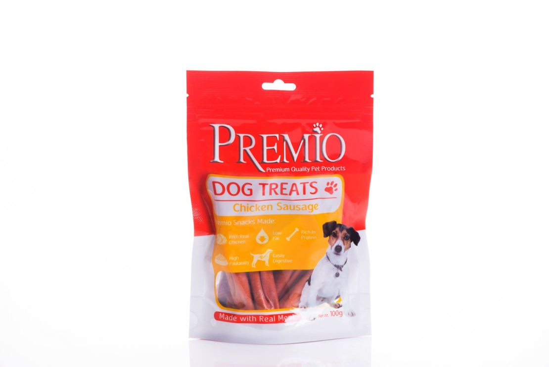 חטיף לכלב פרמיו נקניקיות בטעם עוף - Premio