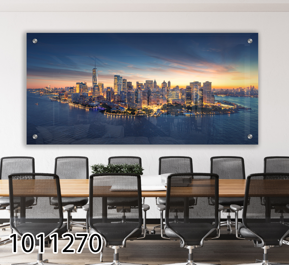 תמונת נוף  - למשרד או לסלון מודפסת על זכוכית דגם 1011270