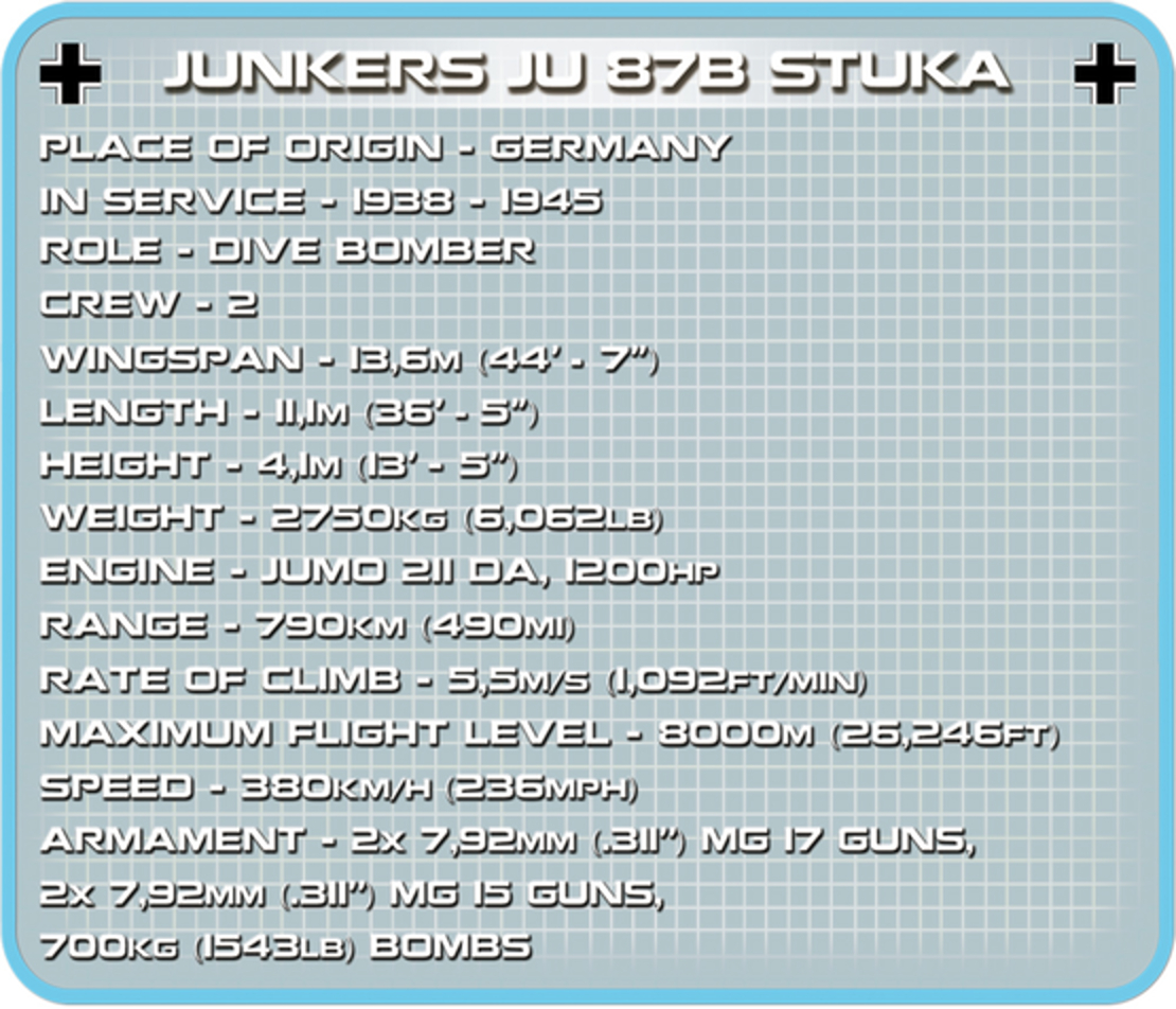 יונקרס JU 87B שטוקה - JUNKERS STUKA