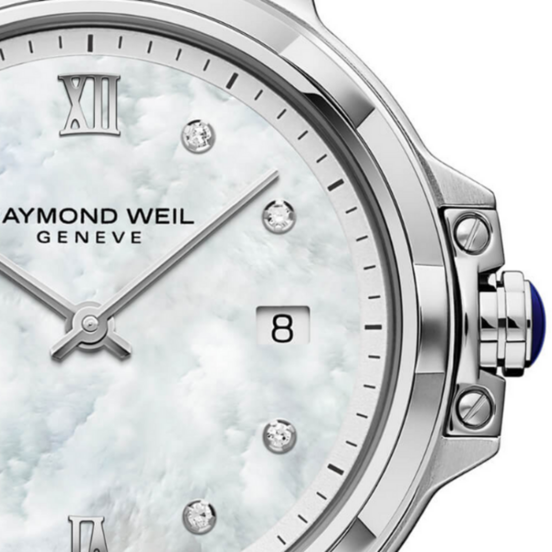 שעון Raymond Weil Parsifal Ladies Quartz Classic Mother-of-Pearl 8 Diamond