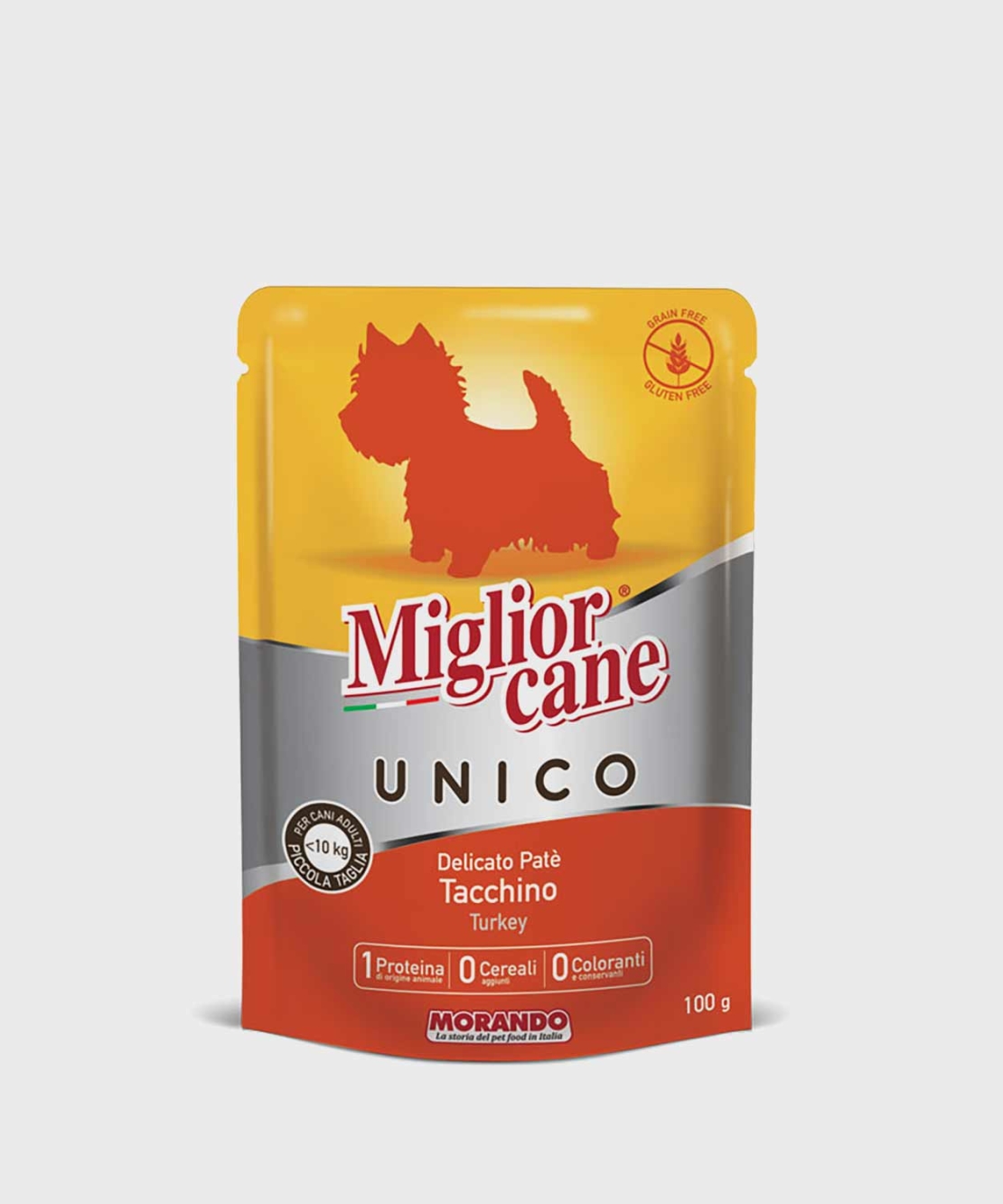 מיגליאור פאוץ' פטה בטעם הודו מעדן לכלב- 100 גר' Miglior cane