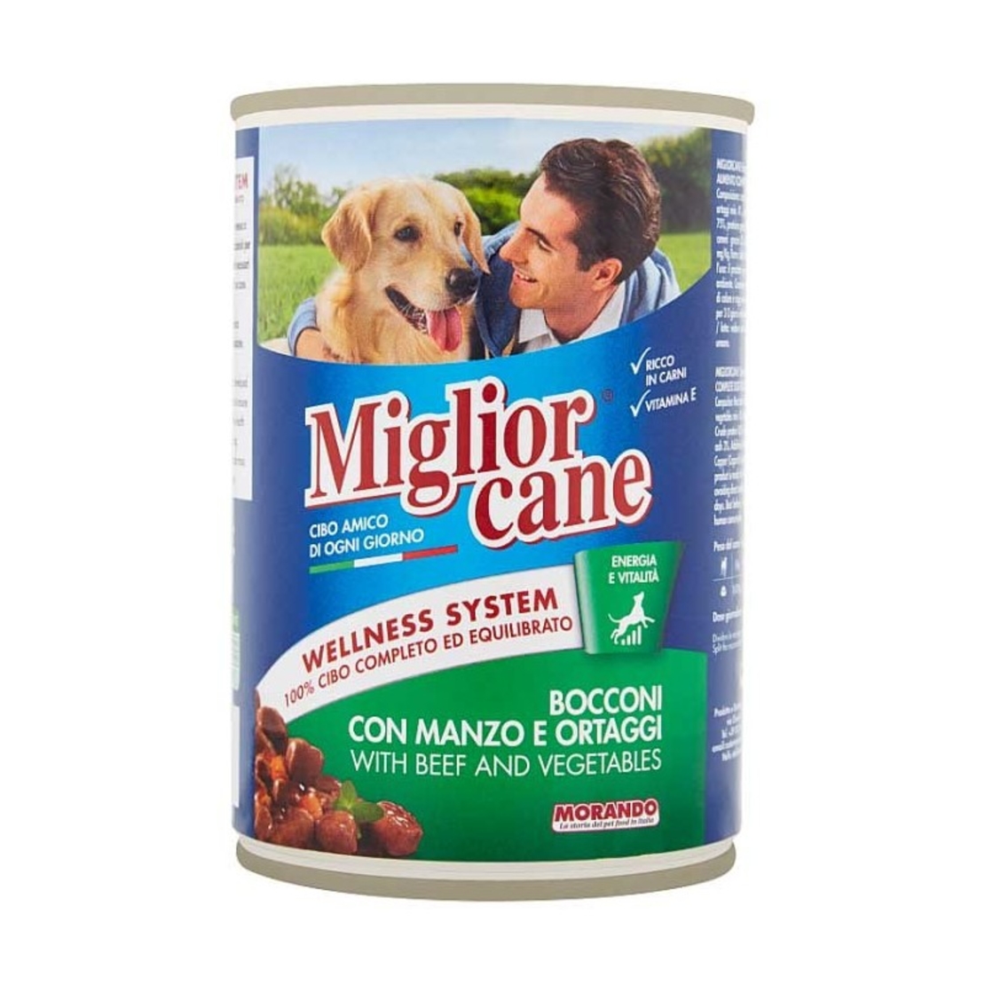 מיגליאור שימור לכלב 405 גרם נתחי בטעם בשר וירקות