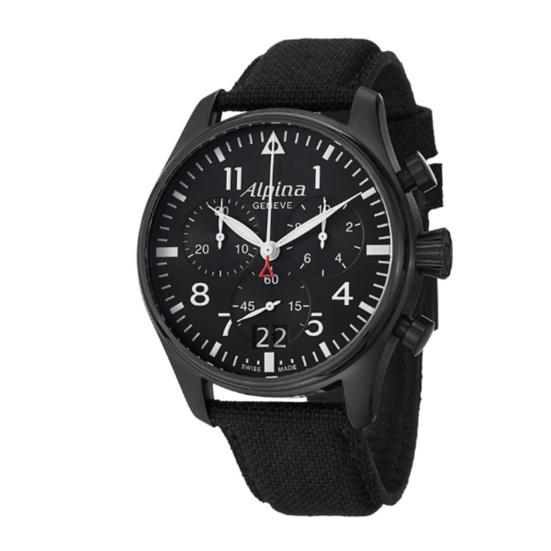 שעון Alpina Startimer Pilot Big Date Chronograph Black