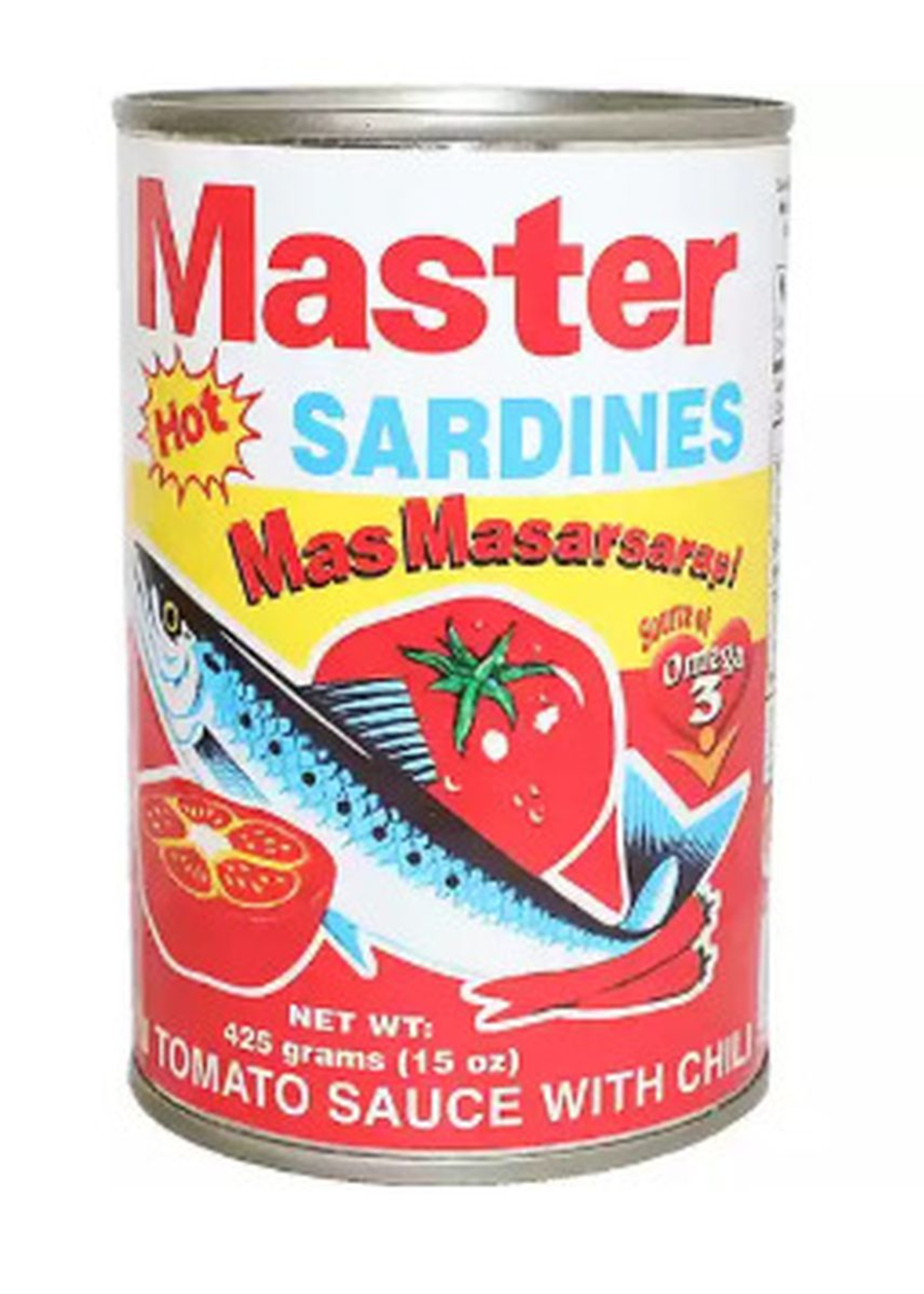 Master sardines  in tomato sauce with chilli 425grms.
