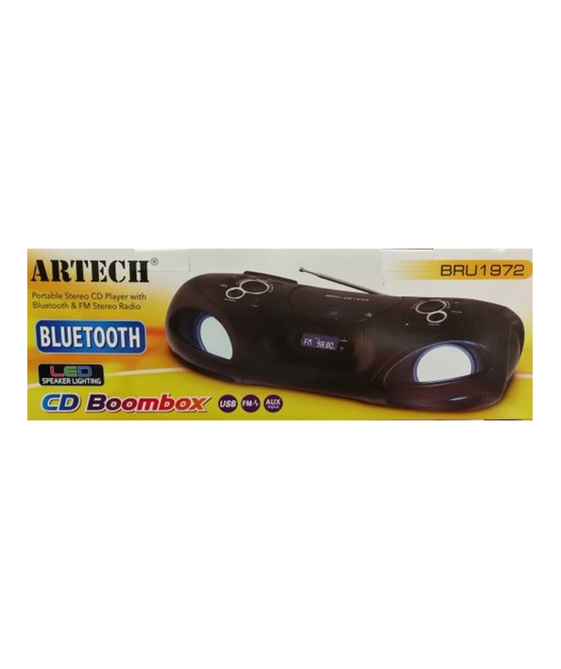 מערכת שמע רדיו דיסק MP3 כולל ARTECH BRU1972 Bluetooth