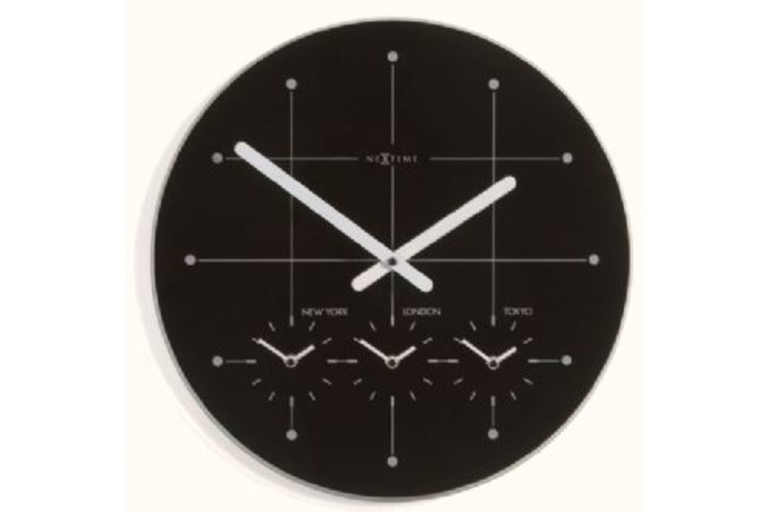 שעון קיר מעוצב בעל 4 שעונים שונים