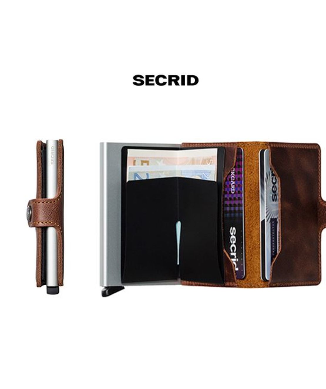 ארנק כרטיסי אשראי(מקפיץ כרטיסים) Secrid MiniWallet אפור וינטאג