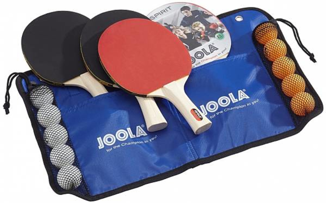 סט כדורים ומחבטים לשולחן טניס דגם JOOLA FAMILY