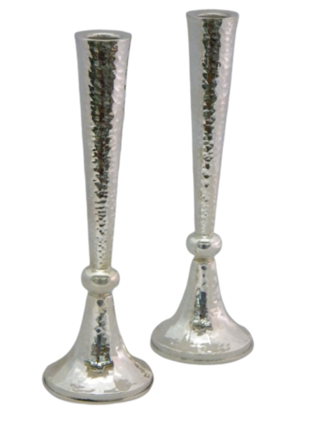 Hammer skirt candlesticks in several sizes