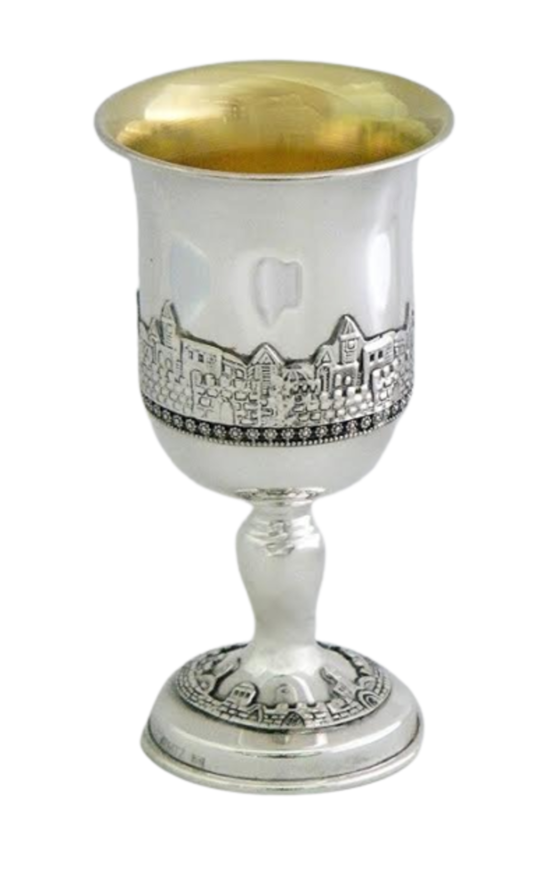 Jerusalem Kiddush Cup pure silver