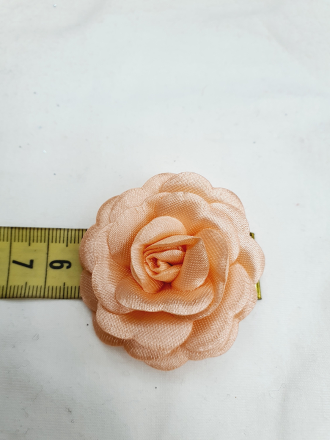 פרח סטן  צבע אפרסק מארז 3 יחידות 