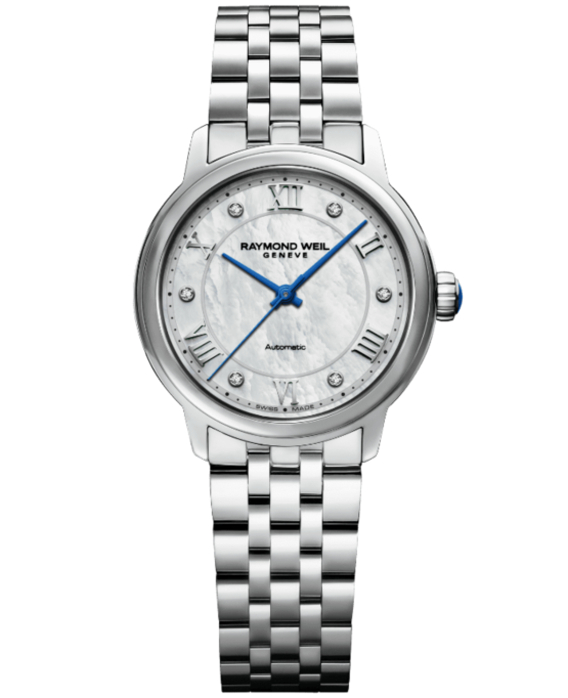 Maestro Ladies Automatic Mother-of-Pearl Diamond Bracelet Watch, 31mm 2131-ST-00966