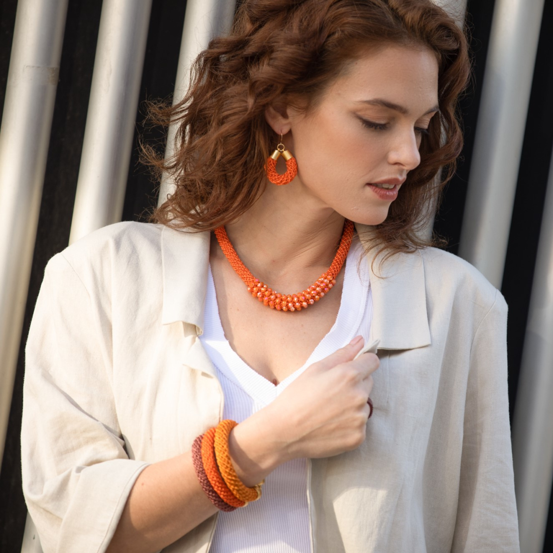 Orange / Orange Necklace | Ayala