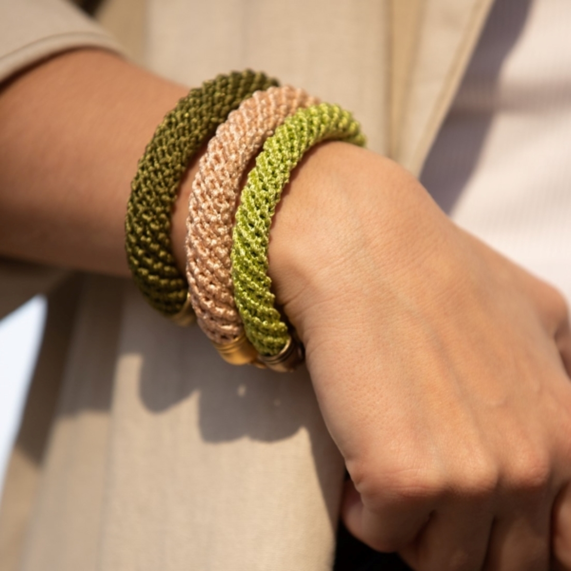 Statement Crocheted Bracelet