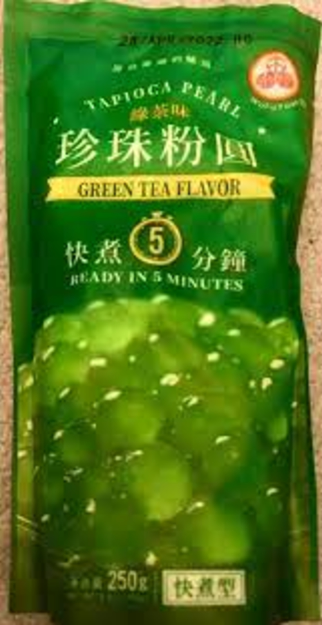 Tapioca green tea flavor 250grms.