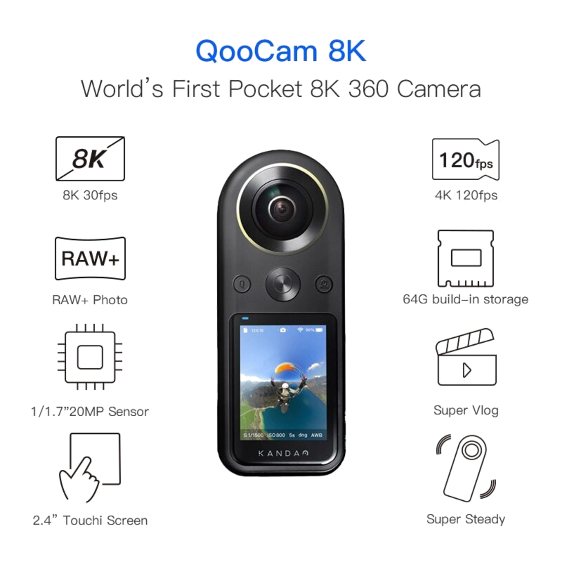 Kandao QooCam 8K 360° Camera 