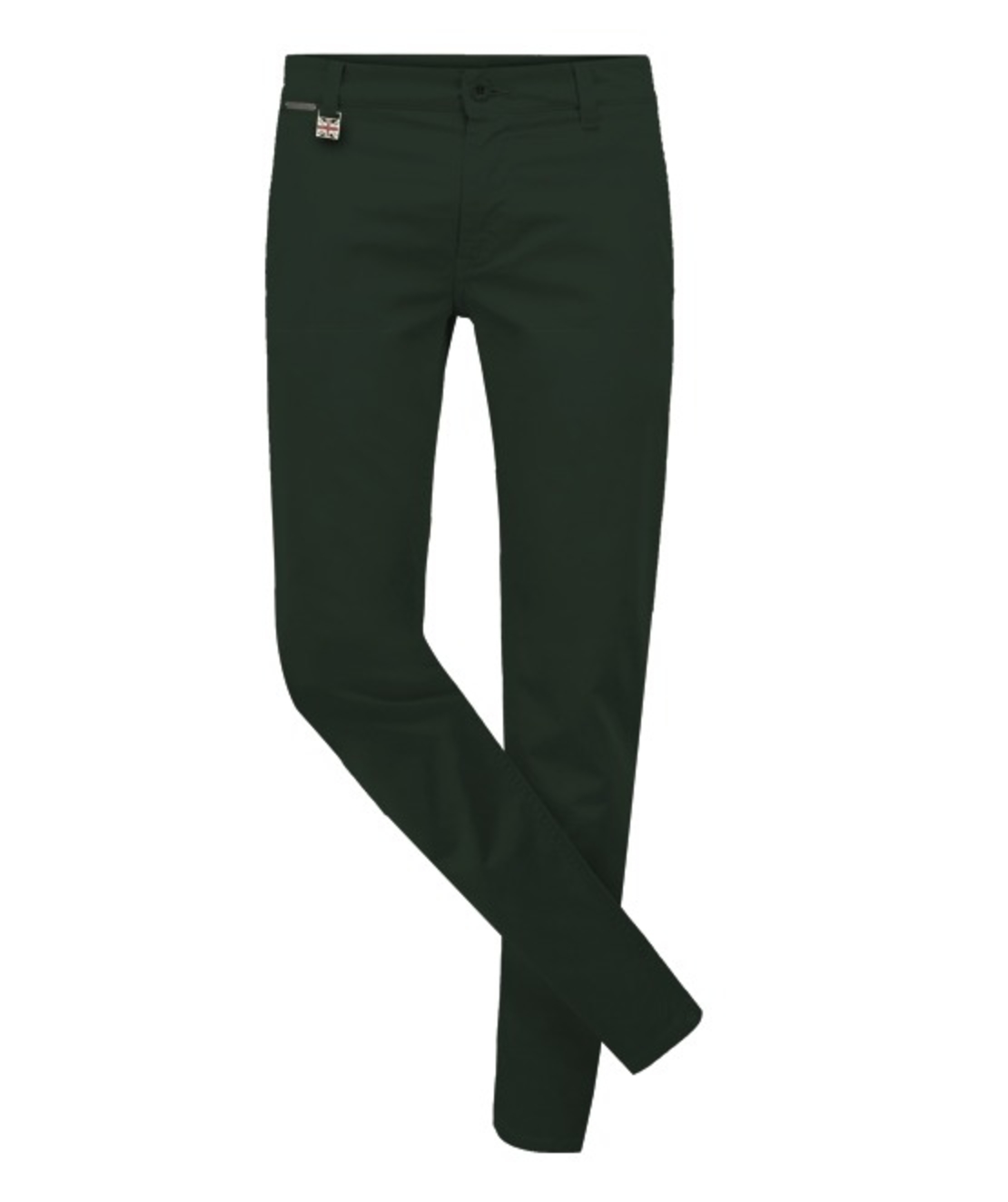 מכנסיים Skinny Cotton/Stretch-  ירוק כהה