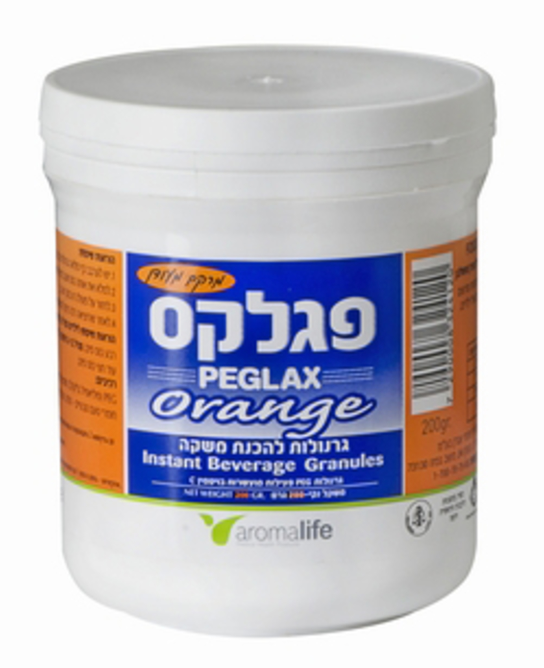 פגלקס תפוז - לטיפול בעצירות Peglax Orange