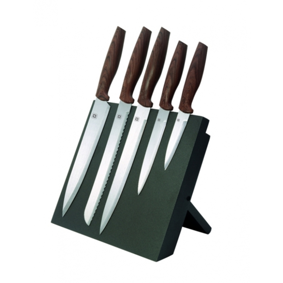 סט 6 חלקים 5 סכיני שף, משטח מגנטי קרמי לתלייה מבית SWISS.