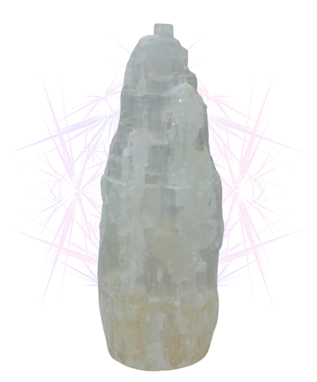 מנורת גביש סלנייט טבעי דגם 'מפל' - גדול