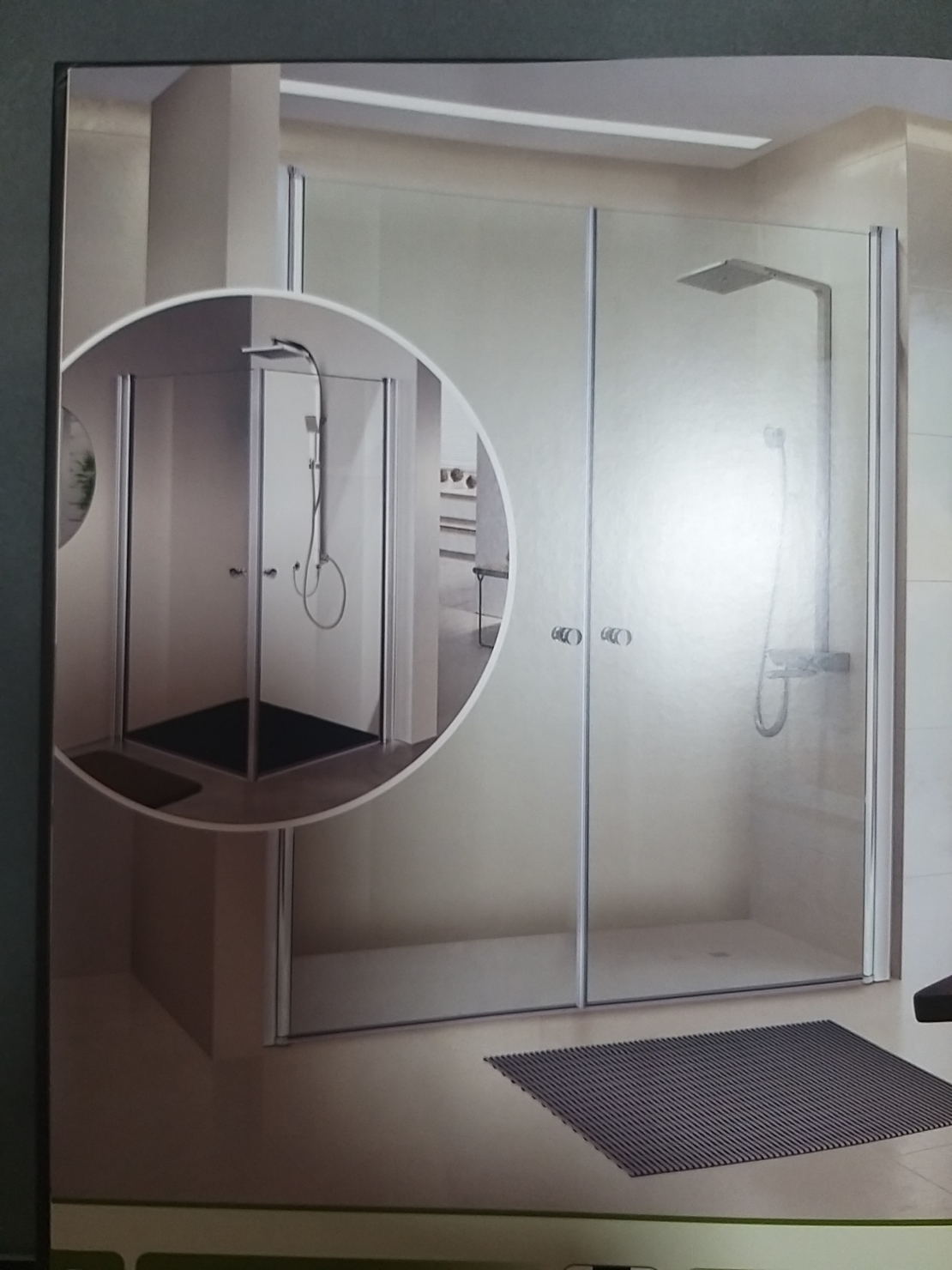 ע- מקלחון חזית 407XL מודורלי 1.50 עד 2.00 מטר פרופילון כולל הובלה והתקנה