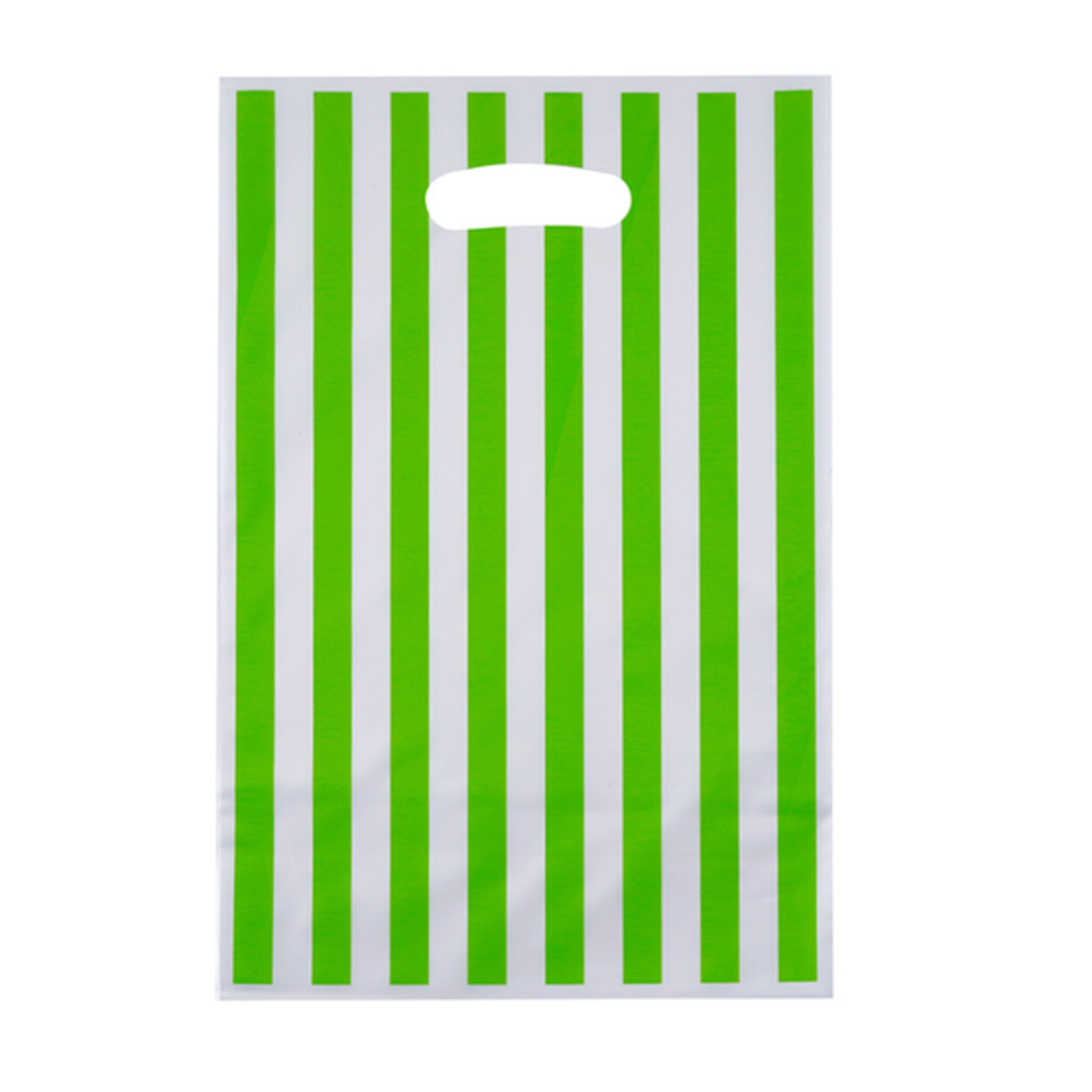 שקיות הפתעה ניילון (10יח') - פסים ירוק בהיר