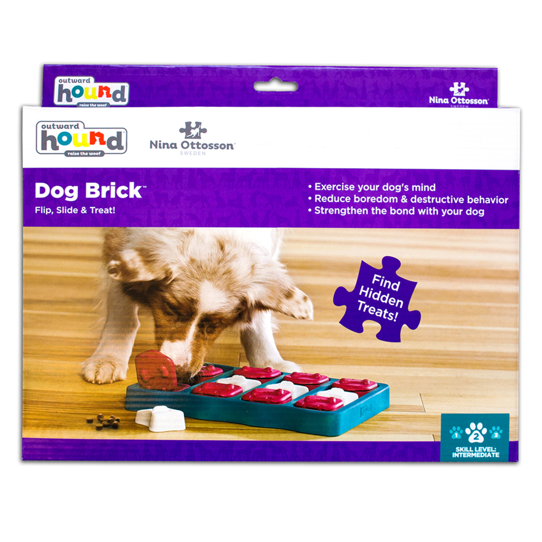 משחק חשיבה לכלב - Dog brick puzzle