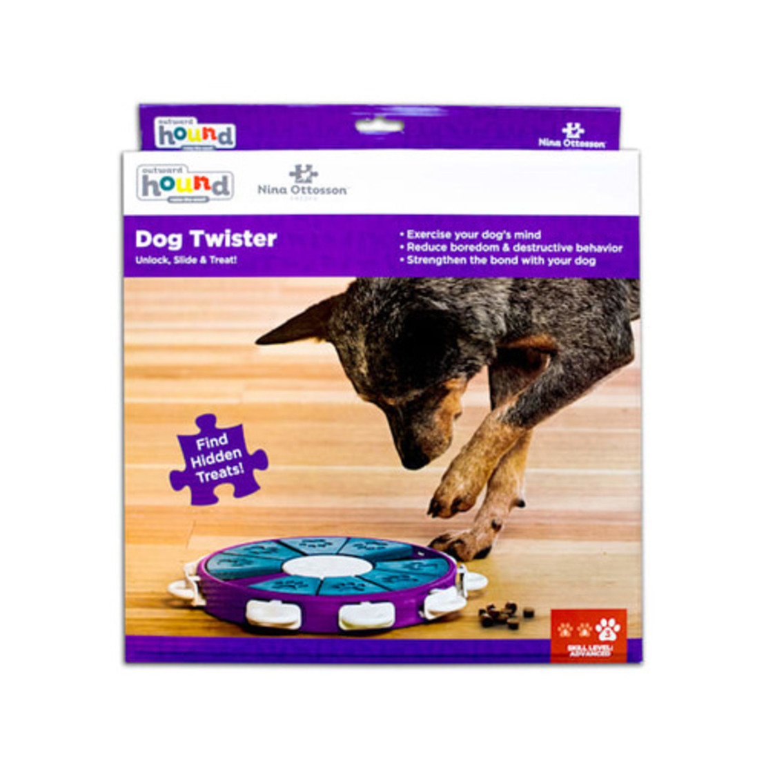 משחק חשיבה לכלב - Dog twister puzzle