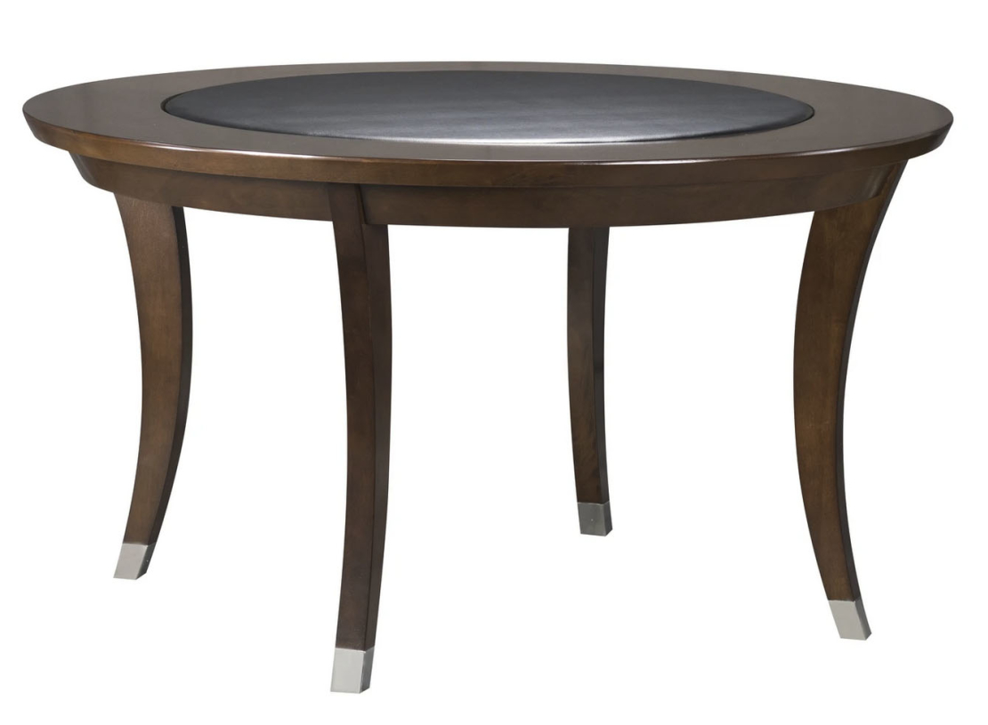 Legacy שולחן קלפים +שולחן אוכל דגם Heritage מעץ מאסיבי קוטר 137 ס'מ עם מנגנון הפליפ טופ