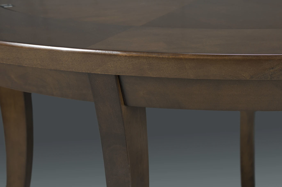 Legacy שולחן קלפים +שולחן אוכל דגם Heritage מעץ מאסיבי קוטר 137 ס'מ עם מנגנון הפליפ טופ