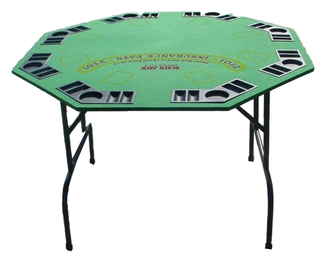 REGIIS שולחן קלפים מתקפל מתאים ל 8 שחקנים כולל רגלי מתכת מתקפלות