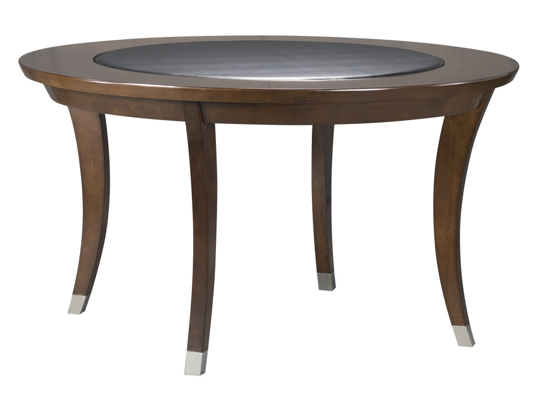 Legacy שולחן קלפים +שולחן אוכל דגם Heritage מעץ מאסיבי קוטר 122 ס״מ עם מנגנון הפליפ טופ