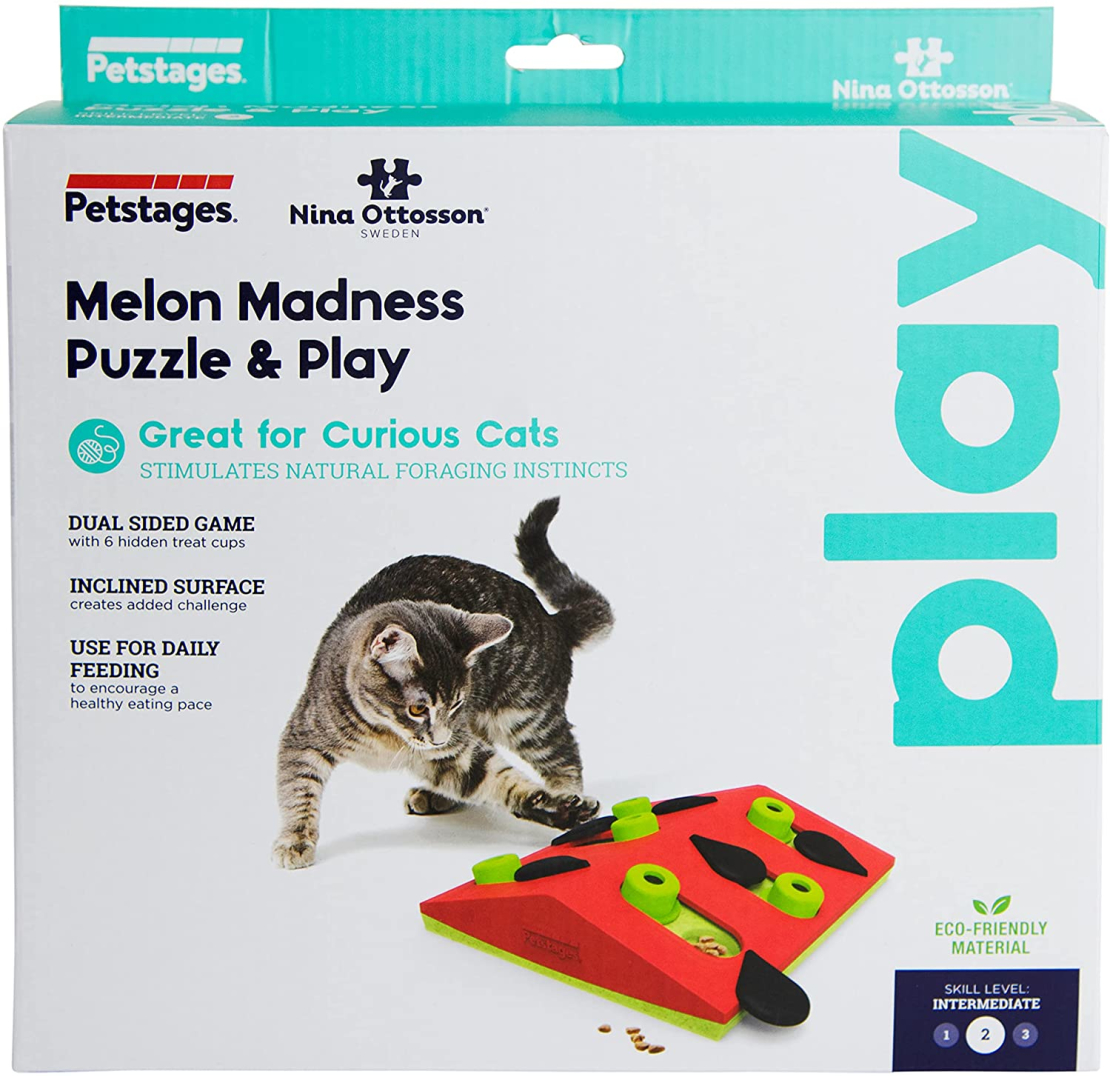 משחק חשיבה לחתול - Melon madness puzzle and play