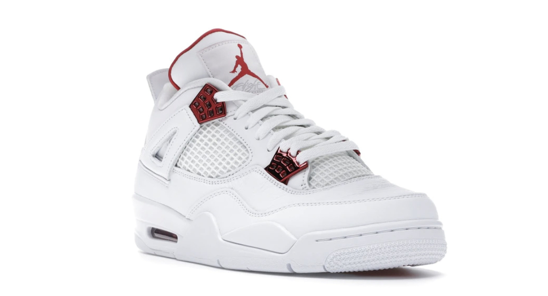 Red and white 4 jordan clearance