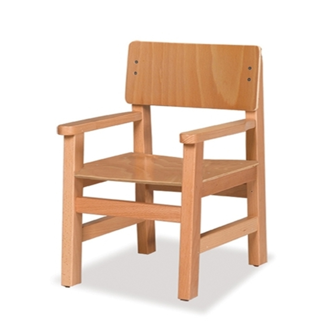 כסא גן רגל עץ + ידיות NG