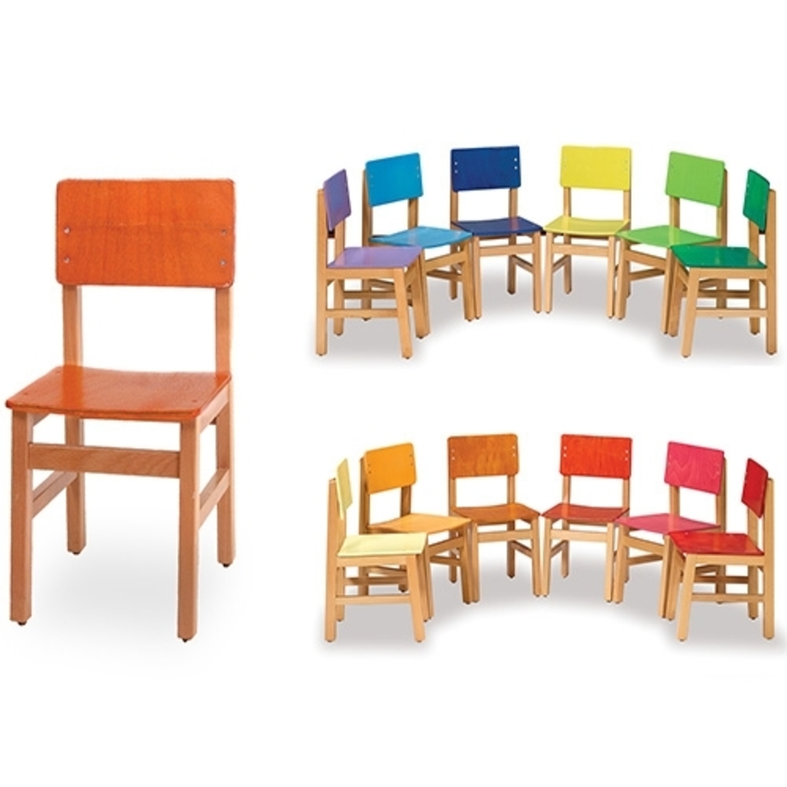 כסא עץ בוק במגוון צבעים NG