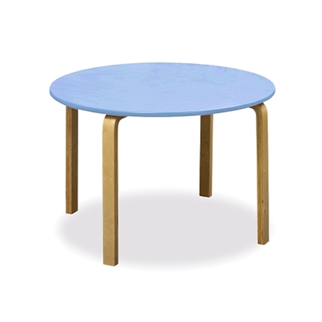 שולחן עגול צבוע רגל עץ קוטר NG 80/52H