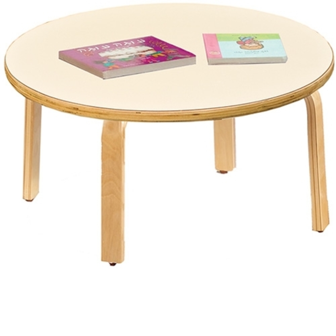 שולחן סלוני שנהב נמוך רגל עץ NG