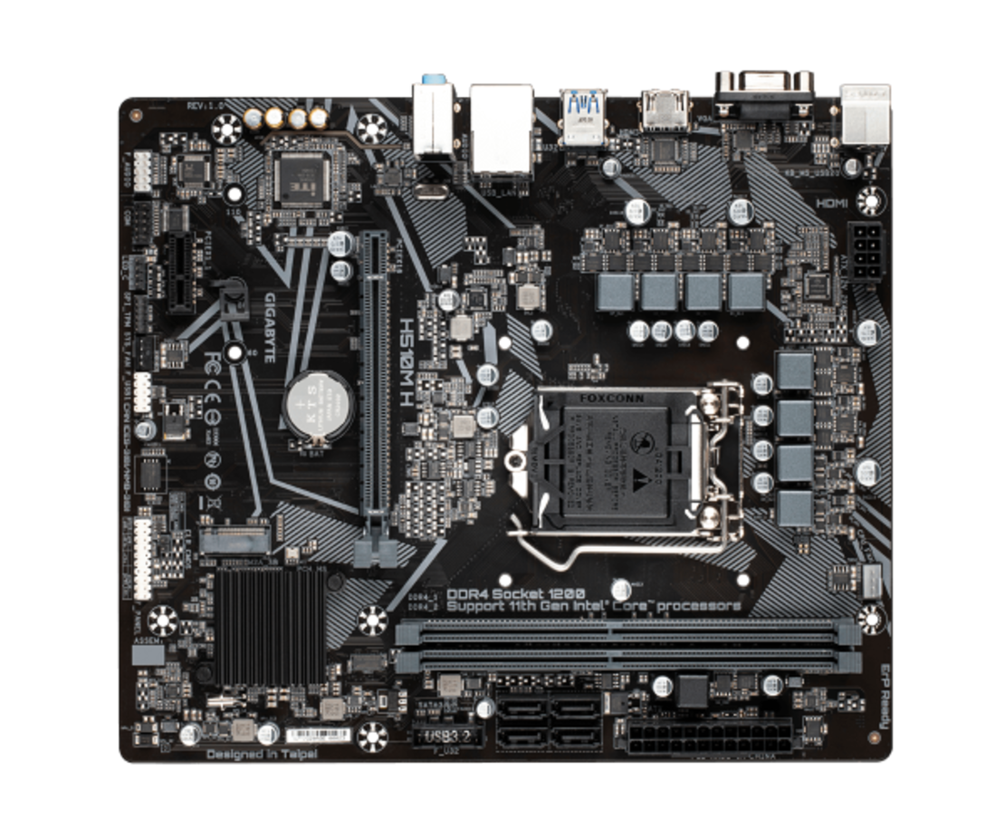 לוח דור 11/10 Gigabyte H510M H 1.1 Micro-Atx LGA1200 PCIE4.0X16